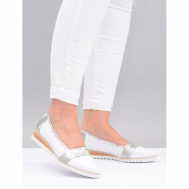 Stagórs Bailarinas de couro polonês branco Moro Persi 2