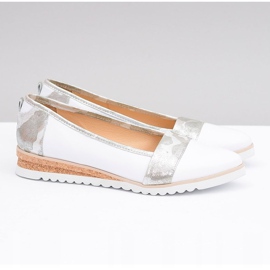 Stagórs Bailarinas de couro polonês branco Moro Persi 1