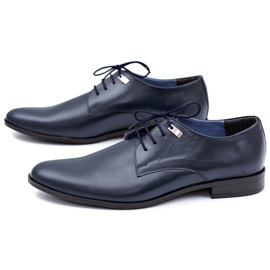 Mario Boschetti Damaso Sapatos Formais Elegantes Azul Marinho 1