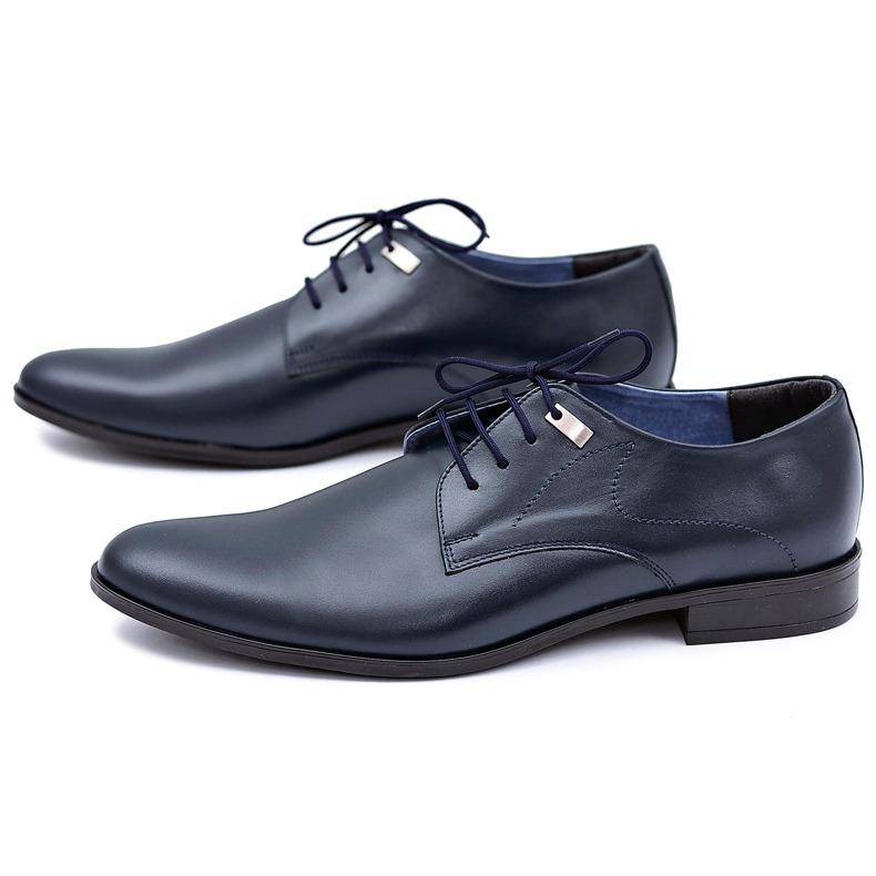 Mario Boschetti Damaso Sapatos Formais Elegantes Azul Marinho 1