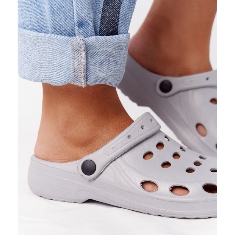 Flameshoes Chinelos femininos de espuma Eva cinza 2