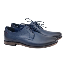 Sapatos masculinos em couro azul marinho Nikopol James azul-marinho 1