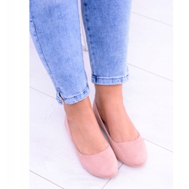 PS1 Bailarinas rosa feminino camurça bueno 2