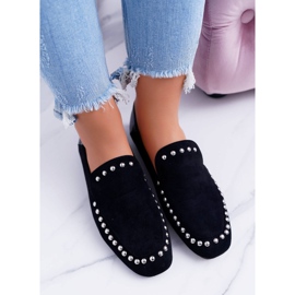 Bailarinas dos Lordes Negros Lu Boo feminino com strass Planta preto 2