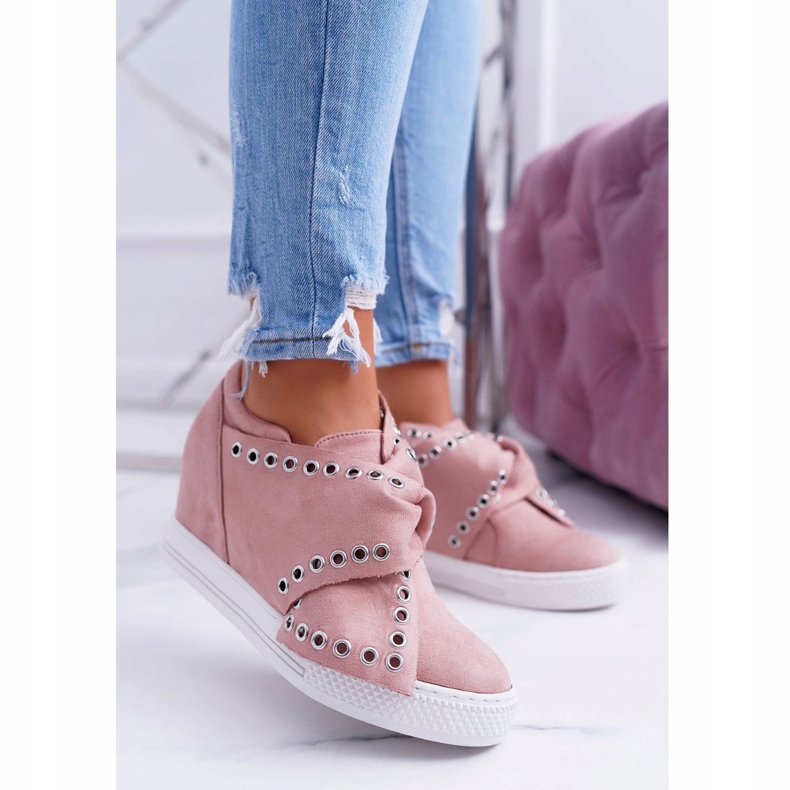 Tênis feminino Wedges Lu Boo Pink Margo rosa 2