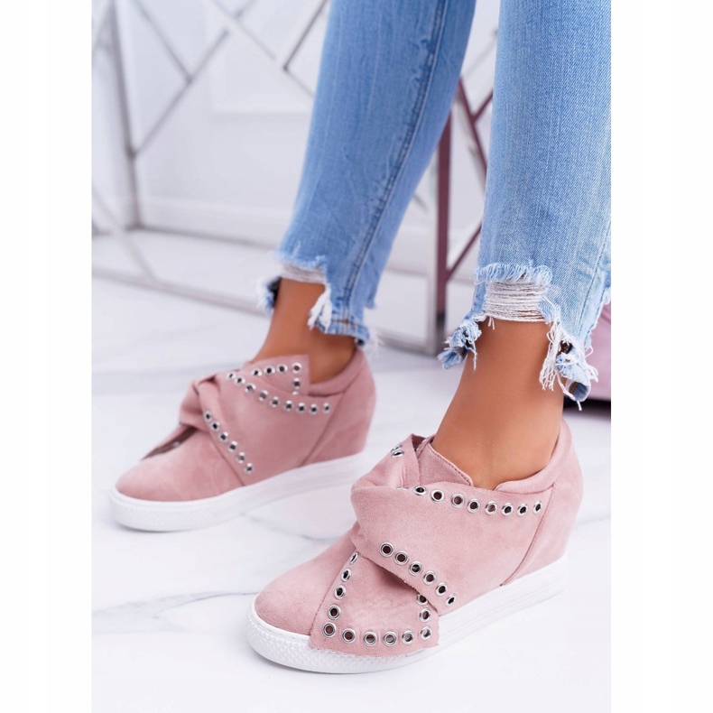 Tênis feminino Wedges Lu Boo Pink Margo rosa 1