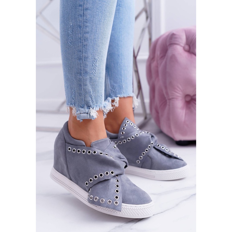 Tênis feminino Grey Koturny Lu Boo Margo cinza 1