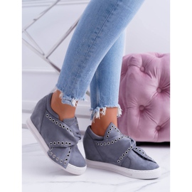 Tênis feminino Grey Koturny Lu Boo Margo cinza 2
