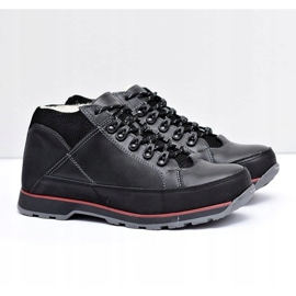 KOMODO Black Warmed Trafer Masculino Brogues preto 1