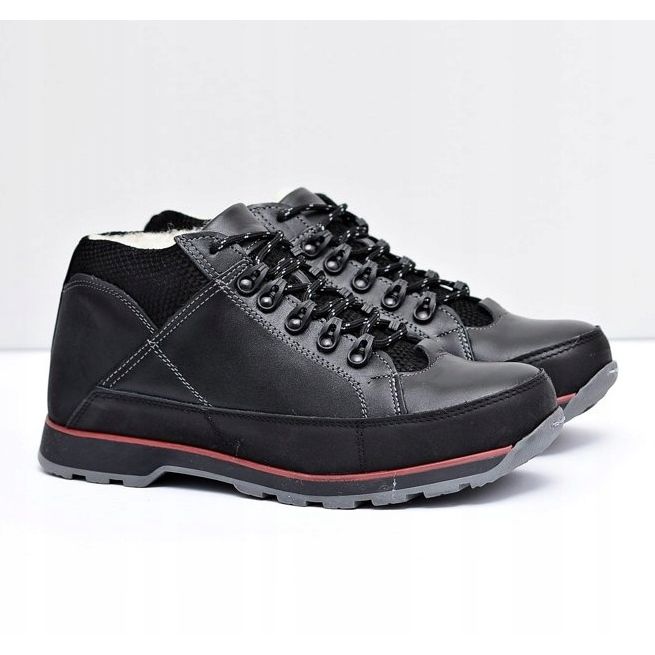 KOMODO Black Warmed Trafer Masculino Brogues preto 1