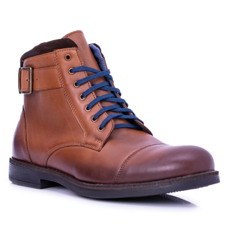 Nikopol Botas masculinas, polonês marrom Trappers Botas Mintos 1