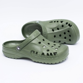 Flameshoes Chinelos masculinos para piscina Kroks Eva Green verde 2