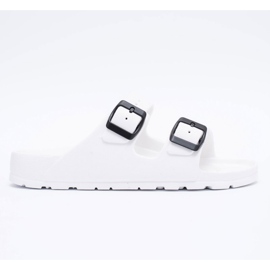 Flameshoes Chinelos femininos claros jardim branco 2