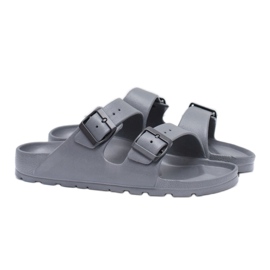 Flameshoes Chinelos cinza masculinos para jardim 1