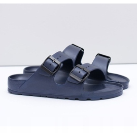 Flameshoes Chinelos masculinos azul marinho luz de jardim azul-marinho 1