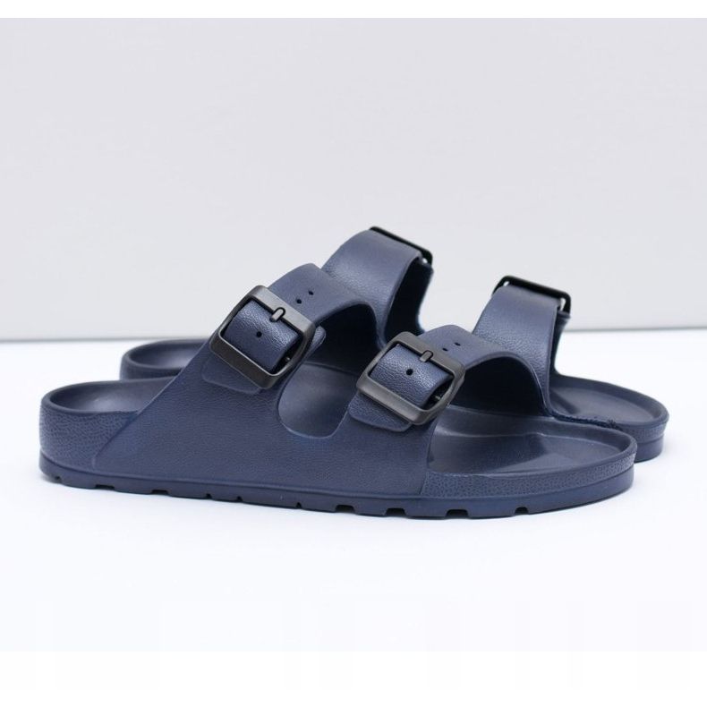 Flameshoes Chinelos masculinos azul marinho luz de jardim azul-marinho 1