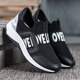 Seastar Slipons na plataforma do amor preto 1