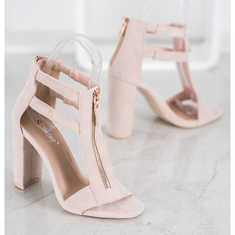 Seastar Sandálias com zíper castanho 1