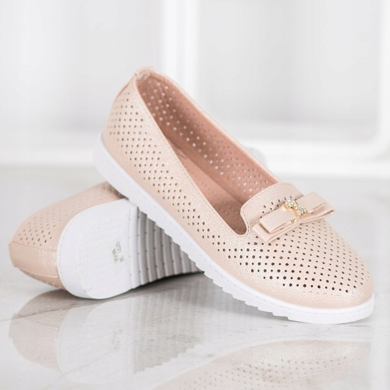 Weide Senhores Openwork Com Ornamento bege 1