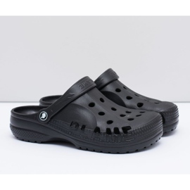 Flameshoes Chinelos masculinos para piscina Kroksy Eva Black preto 1