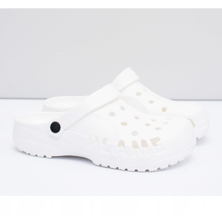 Flameshoes Chinelos masculinos para piscina Kroksy Eva White branco 1