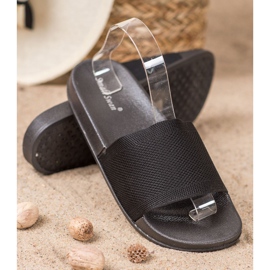 Small Swan Chinelos casuais preto 1 Small Swan Chinelos casuais preto 1