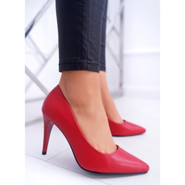 Sergio Leone Matt Pumps Stilettos Red Feliciana vermelho 1