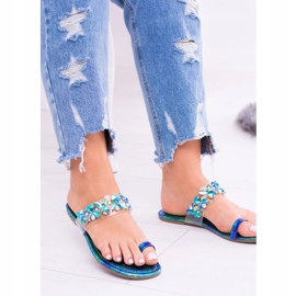 Lu Boo Elegant Gasoline Chinelos Lantejoulas Tanut multicolorido 2