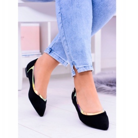 Bailarinas holográficas transparentes de Lu Boo Black em Szpic Lison preto 1