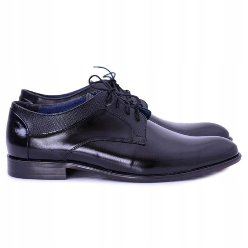 Bednarek Polish Shoes Calçados masculinos Brogues Bednarek Elegantes Sapatos Formais de Couro Preto Maksim 1