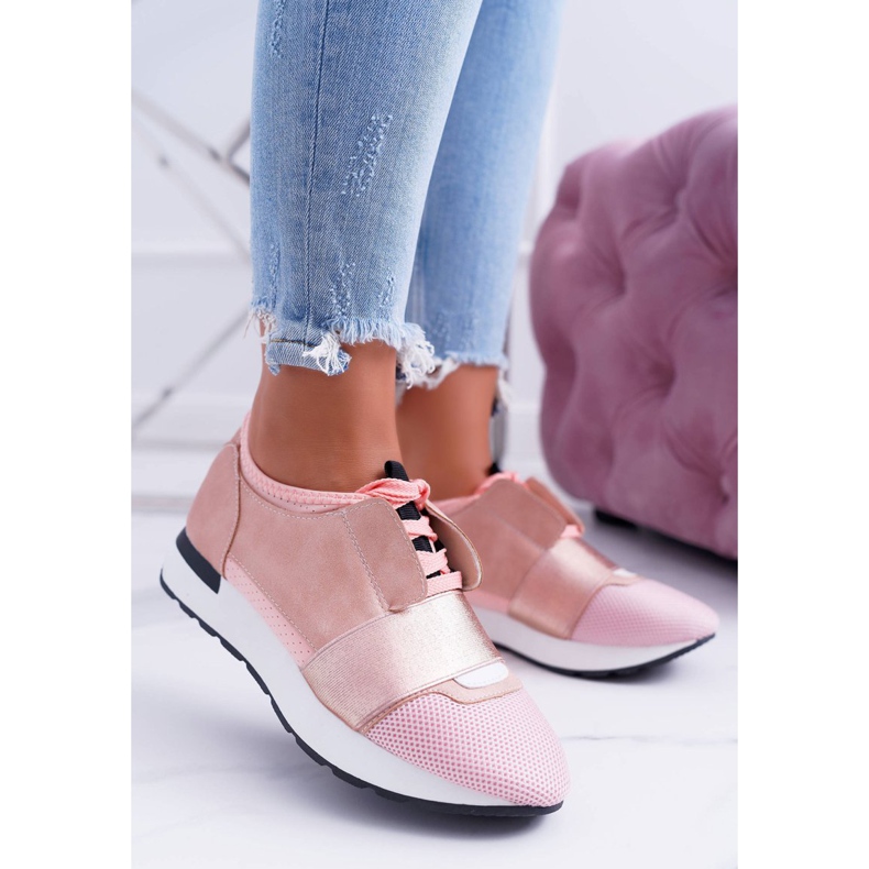 Sapatos esportivos rosa feminino Madoni Lu Boo 1