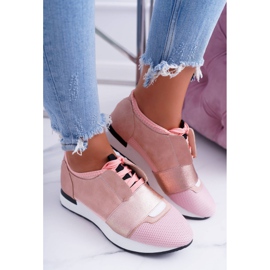 Sapatos esportivos rosa feminino Madoni Lu Boo 2
