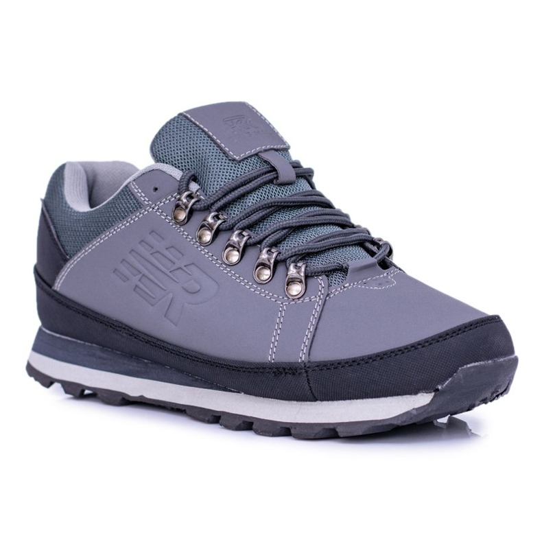 Sapatos de trekking Newlans cinza masculino sólidos 1