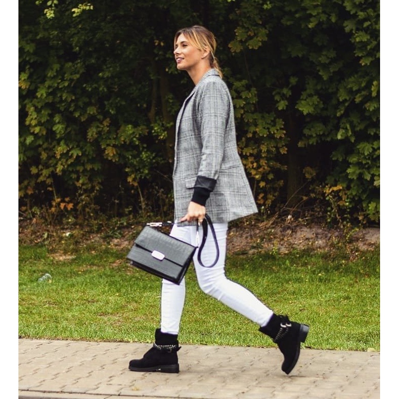 Botas Lu Boo Black feminino com zíper Lantejoulas Rafell preto 2