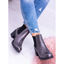 Sergio Leone Botas cinza escuro No post Megusto preto 2