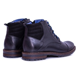 Botas masculinas em couro Nikopol Botas Ford pretas preto 1