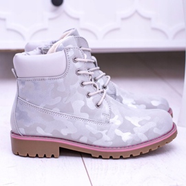 EVE Botas juvenis cinza quente infantil Trappers MoroStyle 2