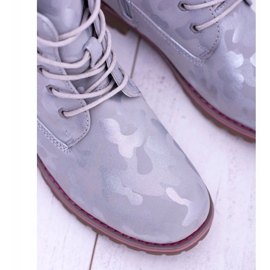 EVE Botas juvenis cinza quente infantil Trappers MoroStyle 1