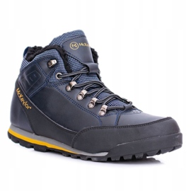 Mckeylor Tênis masculino de caminhada azul marinho com lã reflex azul-marinho 1