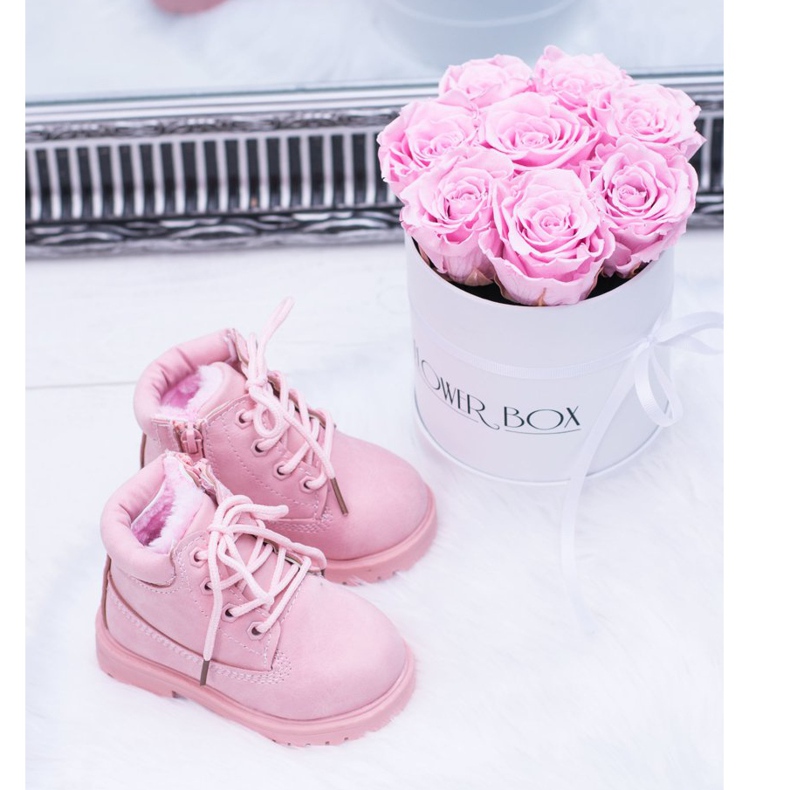 FRROCK Botas Trappers Isoladas Infantis Pó Rosa Dexter 1 FRROCK Botas Trappers Isoladas Infantis Pó Rosa Dexter 1