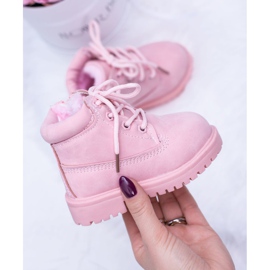 FRROCK Botas Trappers Isoladas Infantis Pó Rosa Dexter 2 FRROCK Botas Trappers Isoladas Infantis Pó Rosa Dexter 2