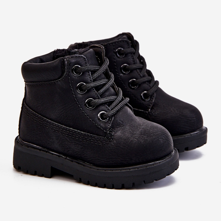 FRROCK Botas Dexter Infantil Preto Aquecido Trappers 1