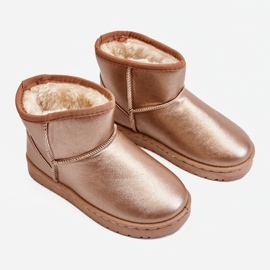 FRROCK Botas de neve quentes para crianças com champanhe Scooby rosa 2