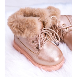 Armadilhas de botas infantis quentes fobos ouro rosa 2