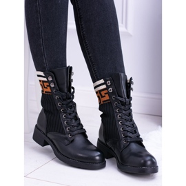 Botas meias pretas herse feminino preto 2