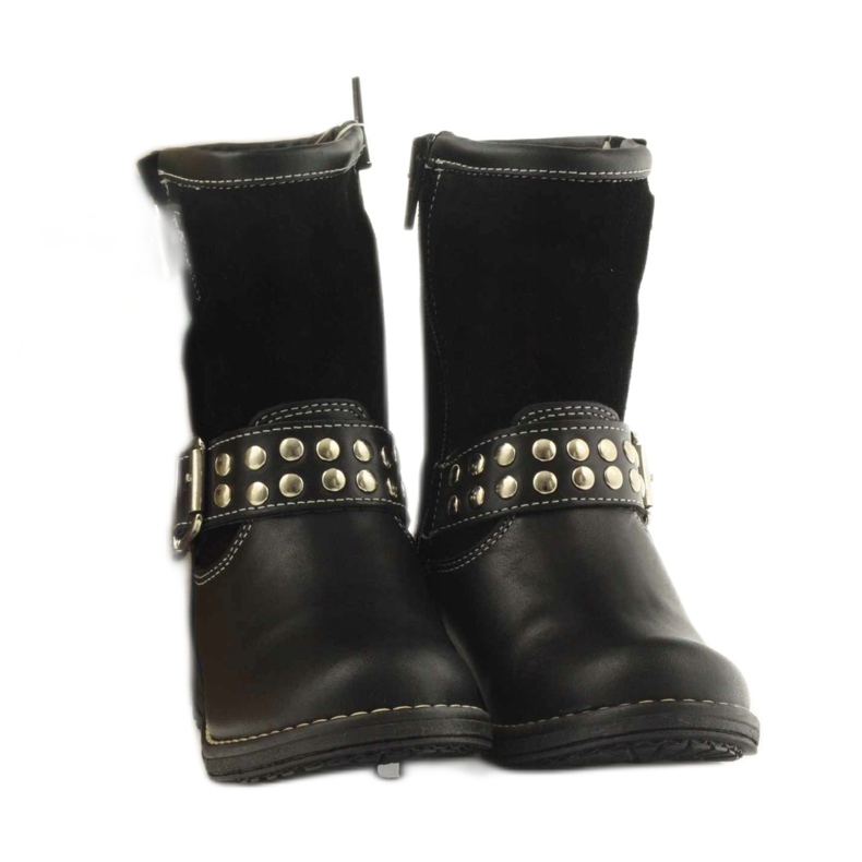 Meninas negras botas Ren But 3205 preto 4