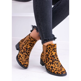 Botas femininas com estampa de leopardo. Botas Midas Jodhpur castanho 1 Botas femininas com estampa de leopardo. Botas Midas Jodhpur castanho 1