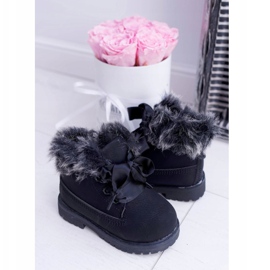 FRROCK Fobos Botas Quentes Negras Infantis preto 2