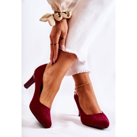 Sapatilhas femininas Sergio Leone Burgundy Suede Orsola vermelho 2
