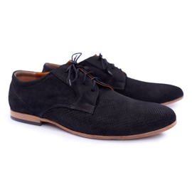 Bednarek Polish Shoes Brogues masculino Bednarek Nubuck Openwork Black Hermes preto 1